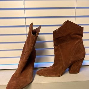 Dolce vita brown cowboy style ankle boots, only worn for a day for a photo shoot